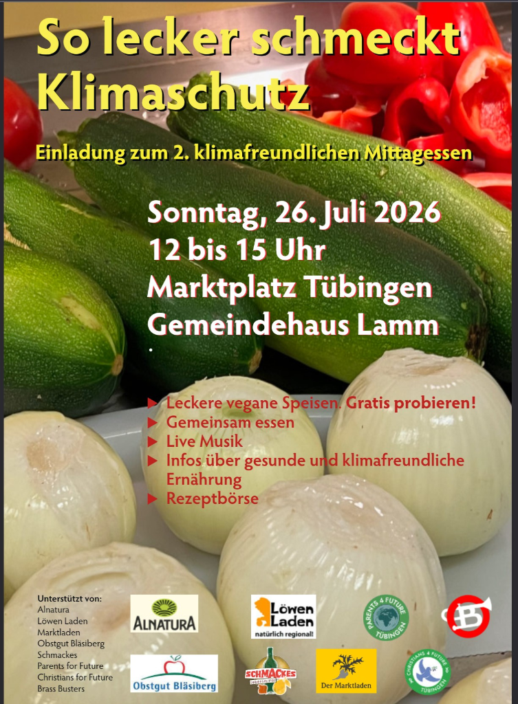 So lecker schmeckt Klimaschutz – Einladung zum 2. klimafreundlichen Mittagessen am 26. Juli 2026